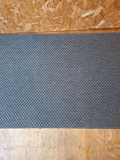 Grey Dark Blue runner mat carpet