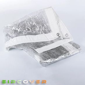 Glass Clear Tarpaulin 2m x 4.6m (7' - 15') 310 gsm