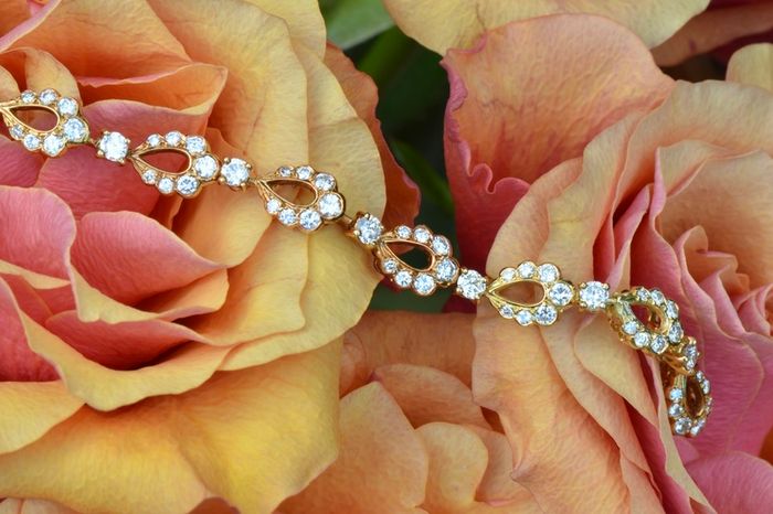 Vintage 2.4ct Diamond Bracelet - 18ct Rose Gold