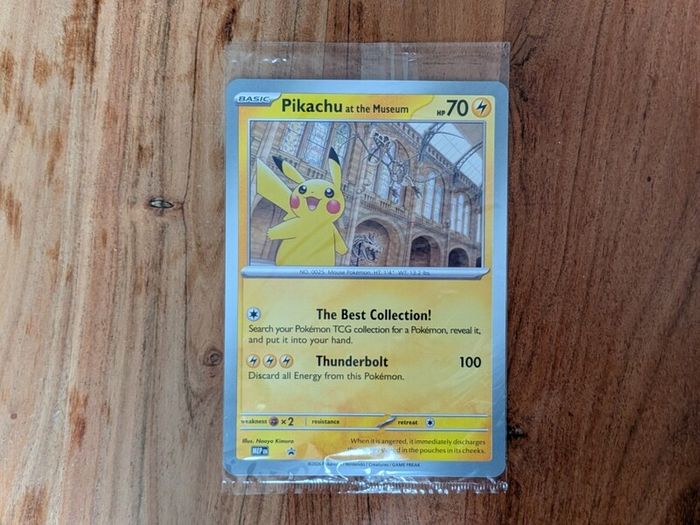 Pikachu at the Museum Oversized Pokemon Card