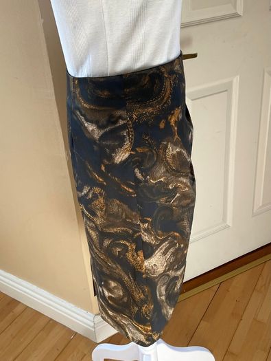 Karen Millen Ruffle Detail Pencil Skirt - Size 12