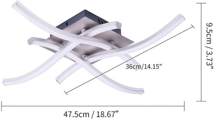 Aluminum LED Ceiling Lamp Ring Light Chandelier Lights Fixture Living Bedroom