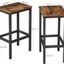 Set of 2 Bar Stools Kitchen Chairs Industrial - Free Delivery Nationwide Image 3