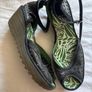 Fly London Black Wedged Sandals with Ankle Straps- size 39 Image 4