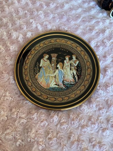 Greek Plate - Olympia - 24K - Handmade