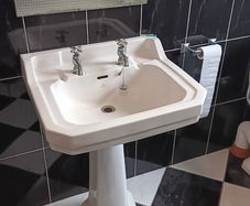 Sink with pedestal