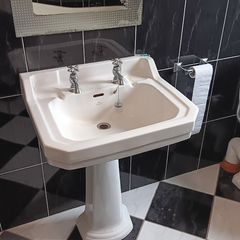 Sink with pedestal