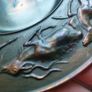 Vintage Heavy gauge Bronze Dish Image 3