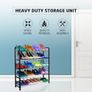 5 Tier Shoe Rack Organiser, Heavy duty storage unit, Quick Assembly No Tools Required, Holds upto 15-20 pairs (BLACK) Image 5