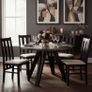 Modern Extendable Round Dining Table 100-140 Image 2