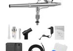 Painting Tattoo Manicure Airbrush Air Compressor Kit Gravity Feed Cake Spray Model Air Brush Nail Tool Set 100-250V