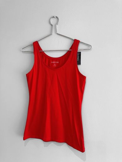 New Dunnes Stores Red Stretch Vest Top