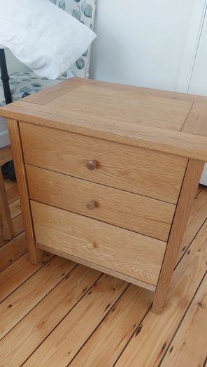 Set of 2 Bedside Lockers Tables