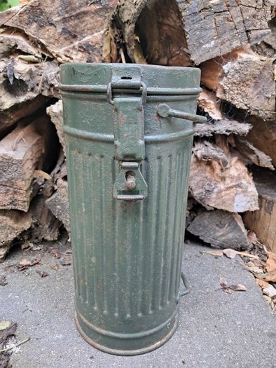 German WWII Gas Mask Canister