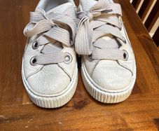 Puma Cream Leather Trainers