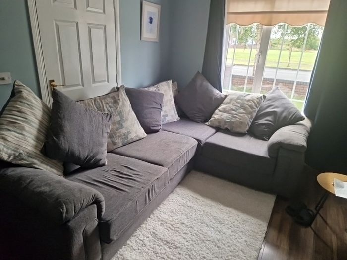 Swivel Armchair, 2 seater and  L shaped Sofa