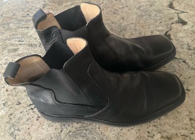 Black Chelsea Pierre Cardin Boots