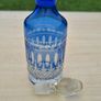 Cobalt small cut-to-clear crystal carafe Image 3