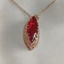 A Three-Piece Vintage Style 14K Gold Rolled Zircon Jewelry Set Image 3