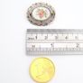 Hand Painted Porcelain Sterling Silver Brooch Image 6
