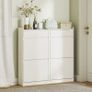 Shoe Cabinet for 8 Pairs with 2 Sliding Drawers and 4 Flip-Down Drawers Image 3