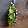 925 Sterling Silver Peridot Oval Pendant Necklace - August Birthstone 3,8g Image 6