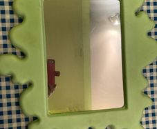 Cloud Shaped Child's Mirror (Green)
