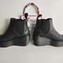 Dr Doc Martens platform black Aerial wedges chunky sole boots UK4 US6 EU37 Image 8