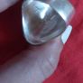 Huge vintage shield ring sterling silver Image 5