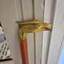 Vintage walking stick solid brass eagle head Image 6
