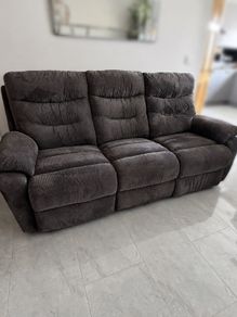 DFS 3 seater manual recliner sofa