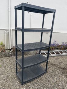 plastic shelving unit