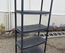 plastic shelving unit