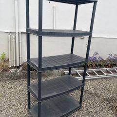 plastic shelving unit
