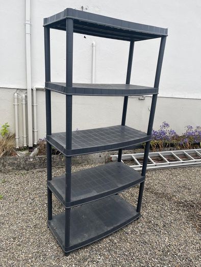 plastic shelving unit