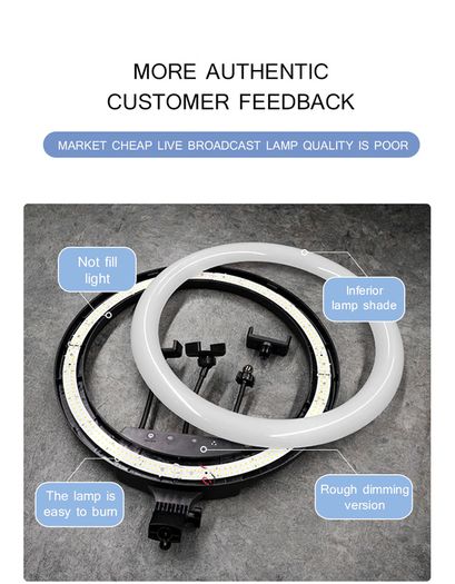 Ringlight Led Selfie Ring Light Phone Remote Control Lamp Photography Lighting With Tripod Stand Holder