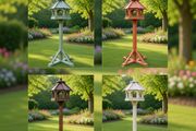 Bird Table feeders Slated Roof - colour choices.