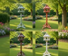 Bird Table feeders Slated Roof - colour choices.