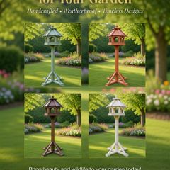 Bird Table feeders Slated Roof - colour choices.
