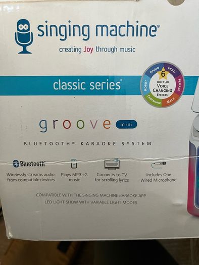 Kids karaoke sing along machine