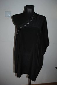 Black Next one shoulder plus size blouse size UK22 EU50 Postage included