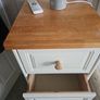 pair of cream bedside lockers Image 2