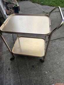vintage drinks trolley