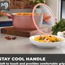 Forged Casserole Dish with Non-Stick Coating , Soft Touch Handles and Tempered Glass Lid, 24 cm (FREE POSTAGE) Image 2
