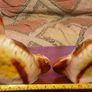 pair of vintage chalk mantle dog's, Image 2