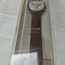 Swatch Vintage Watch SCN118 'Smokey' Brown leather strap. Image 2