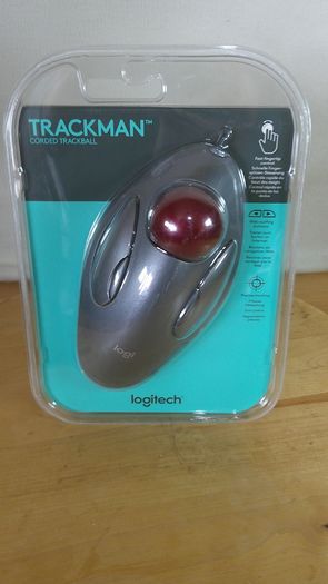 Logitech Trackman Marble Corded Trackball Mouse T-BC21 New Sealed 910-000808