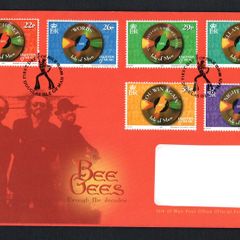 1999 Isle of Man The Bee Gees Through the decades Commemorative Stamps Commemorative Stamps Addressed First Day Cover (FDC)