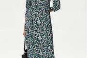 M&amp;S Ditsy Floral Super Flattering Dress: Size 12