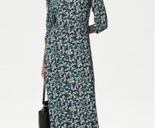 M&S Ditsy Floral Super Flattering Dress: Size 12